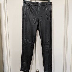 Miss Selfridge, faux leather pants, black, 8